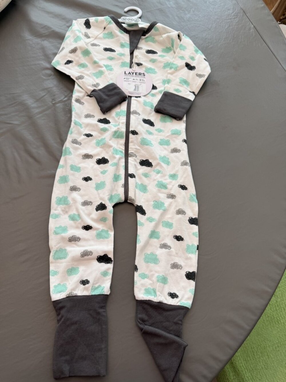organic cotton one-piece pajama